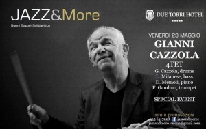 Jazz Concert con Gianni Cazzola, drums a JAZZ&More, suoni sapori solidarietà